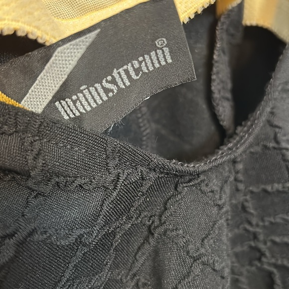 Vintage Black one piece swimsuit with gold tone buttons size small - Picture 8 of 15